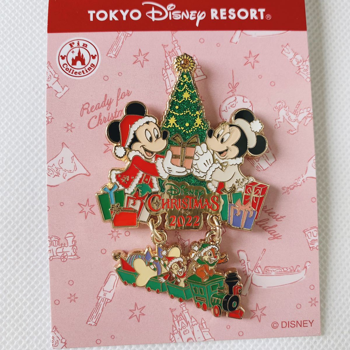 東京ディズニーリゾート クリスマス 2022 ピンバッジ ミッキー ミニー