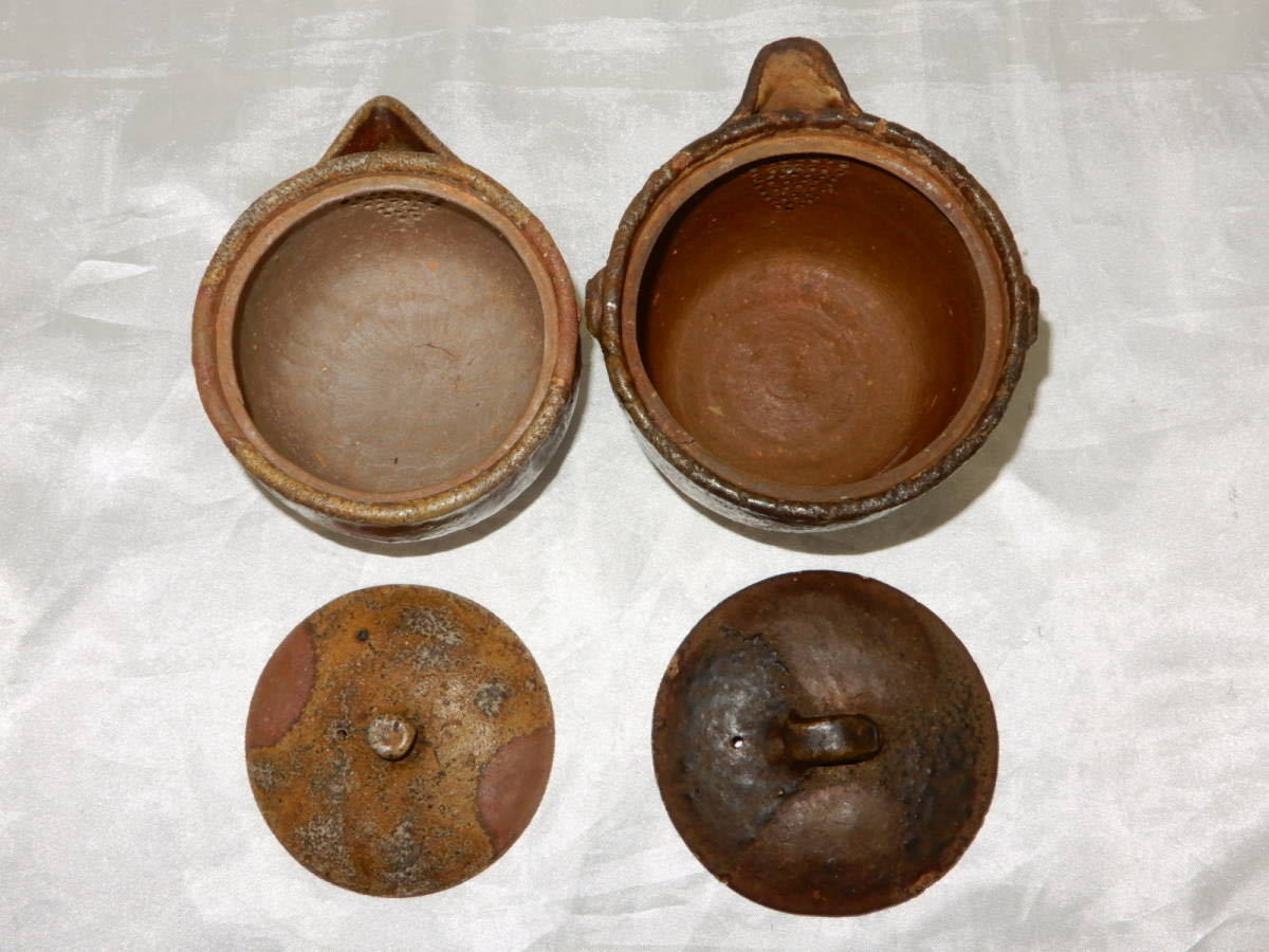 5804 備前焼 宝瓶 2点まとめ 現状品 茶道具