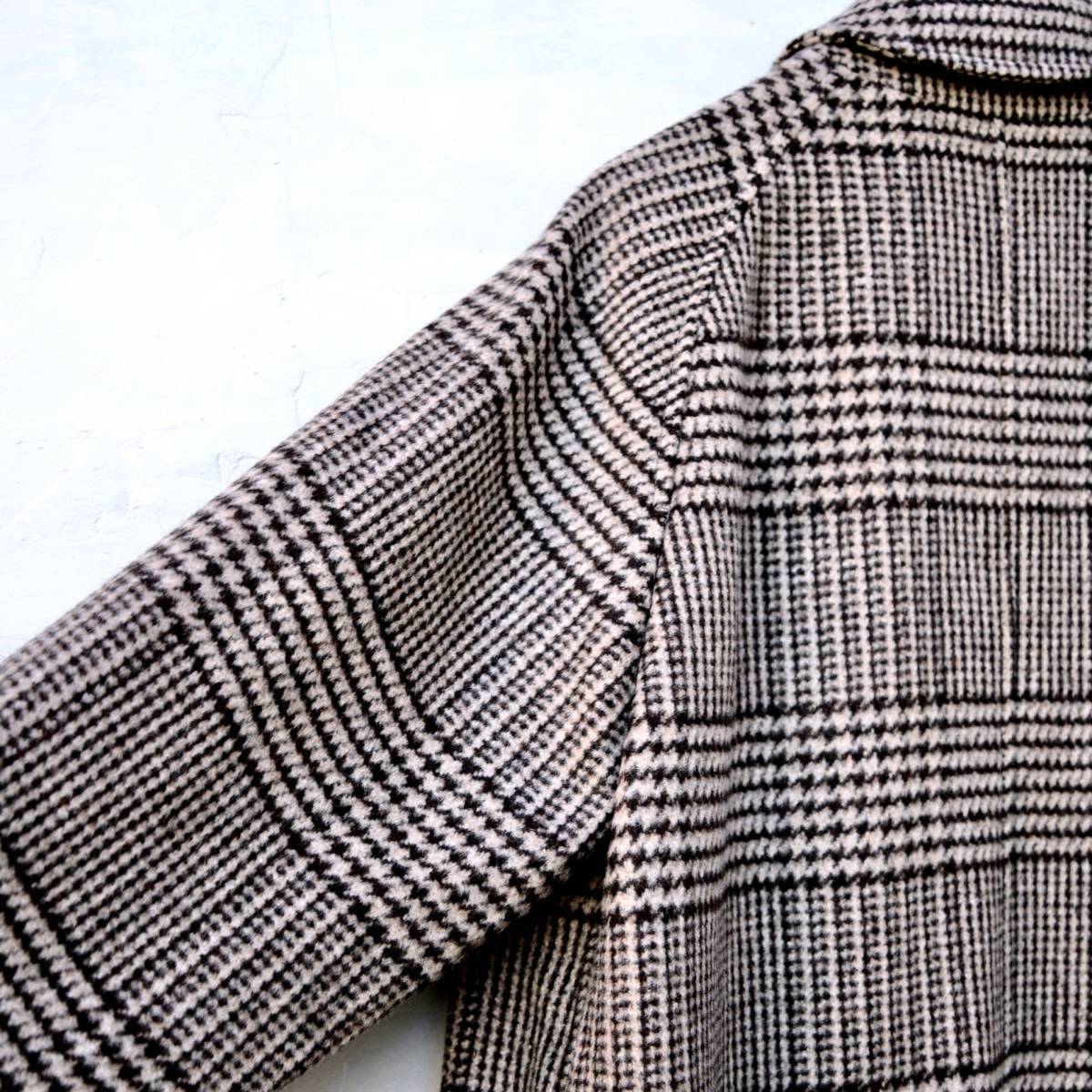 未使用品】HERNO ヘルノ ステンカラー コート チェック 48 ウール