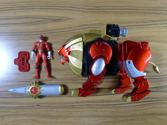 ☆百獣戦隊ガオレンジャー/パワーレンジャー 電動DXガオライオン 未