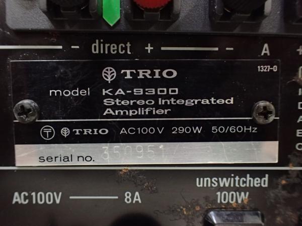 高額買取実施中!!】TRIO トリオ プリメインアンプ KA9300