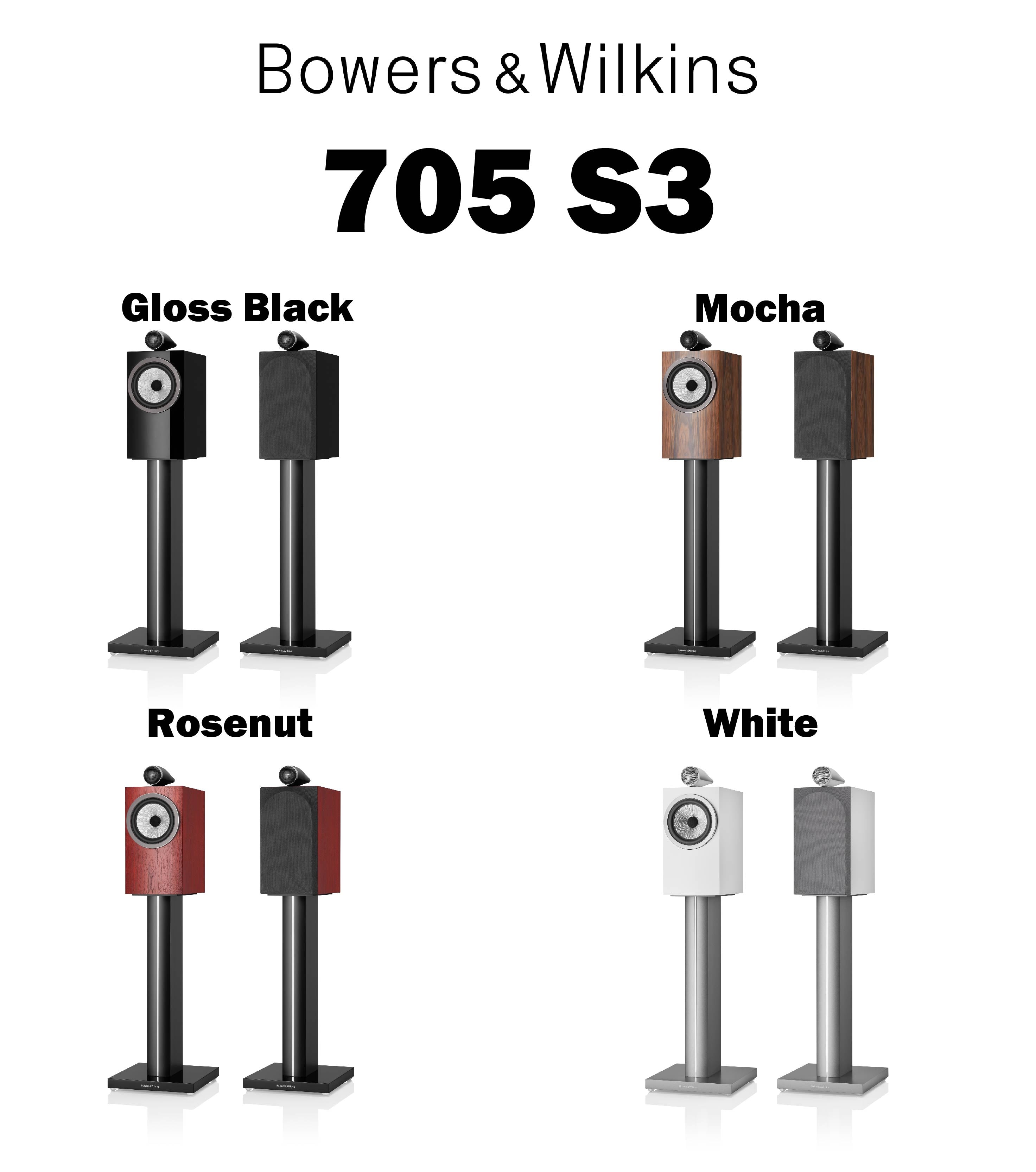 Bowers & Wilkins 705 S3 （ペア） ブックシェルフスピーカー – CORE