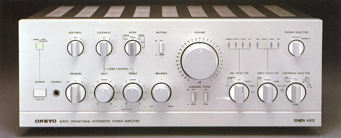 ONKYO Integra A-810 プリメインアンプ 通電確認済み オンキョー