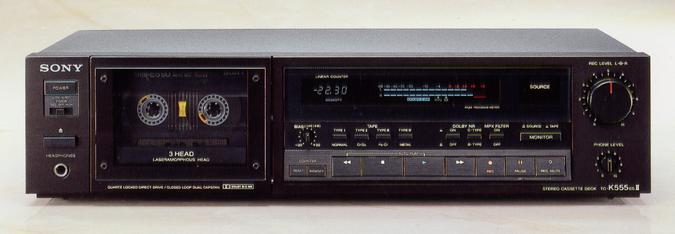 Specifications of SONY TC-K555ESII Sony