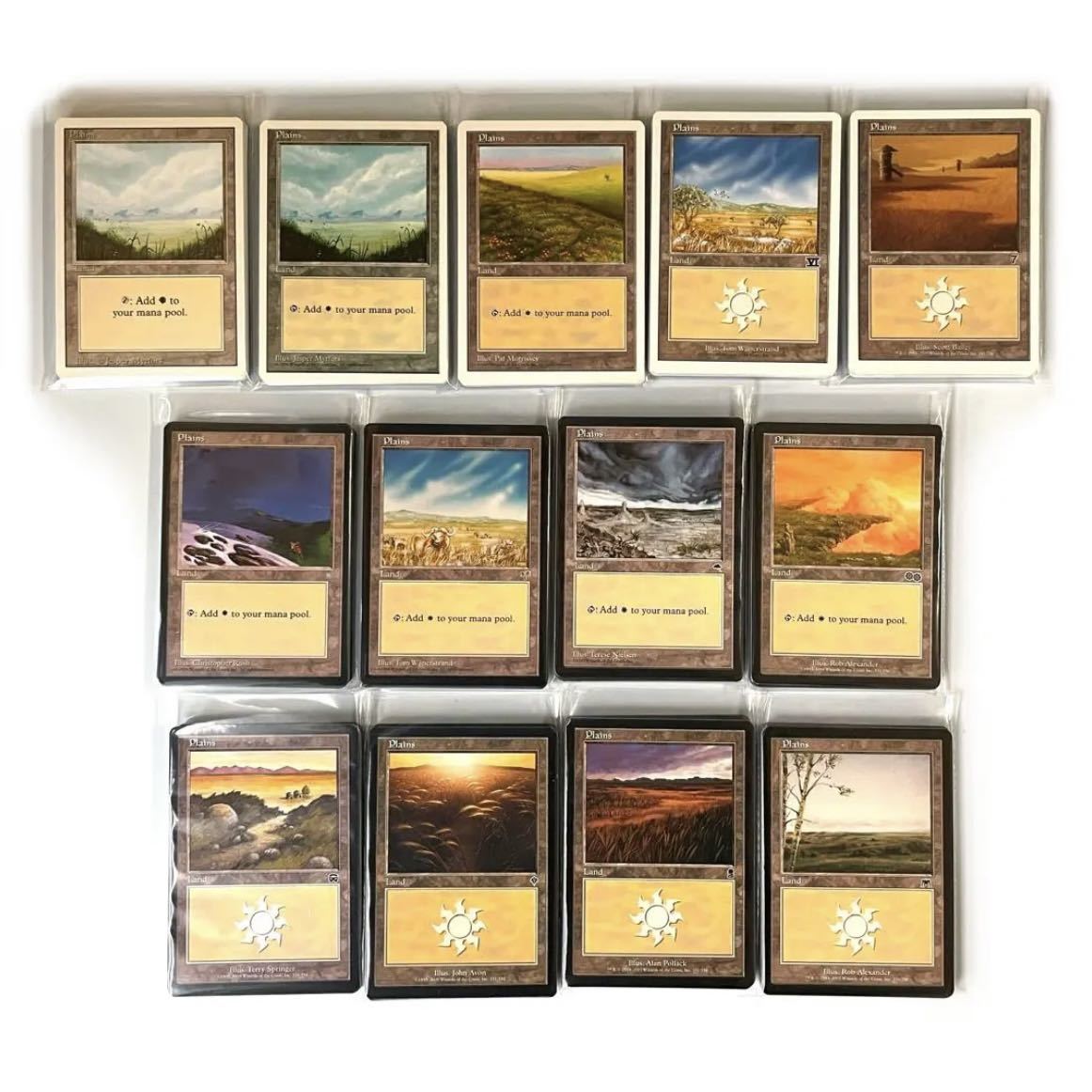 4ED 基本土地 英語約100枚 基本地形 第4版 旧枠 人気絵柄 まとめ売り