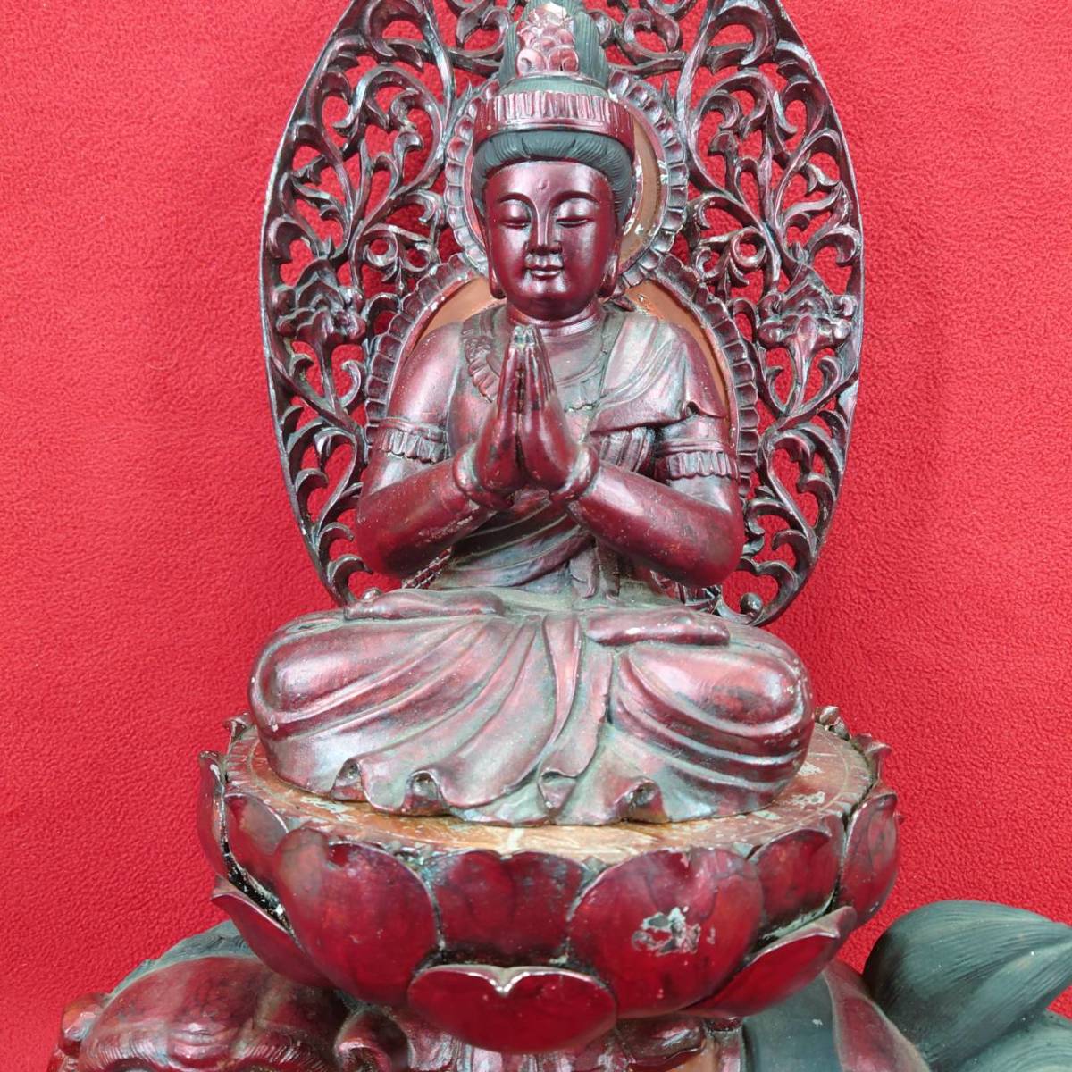 仏教美術 時代木彫 仏像 時代物 蔵出し日 アンティーク 仏教美術 時代