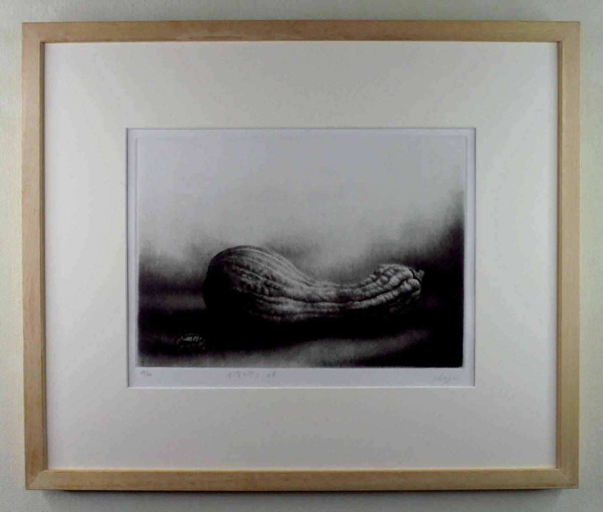 筧忠治 タイトル「自画像」 リトグラフ 額装 筧忠治 タイトル「自画像