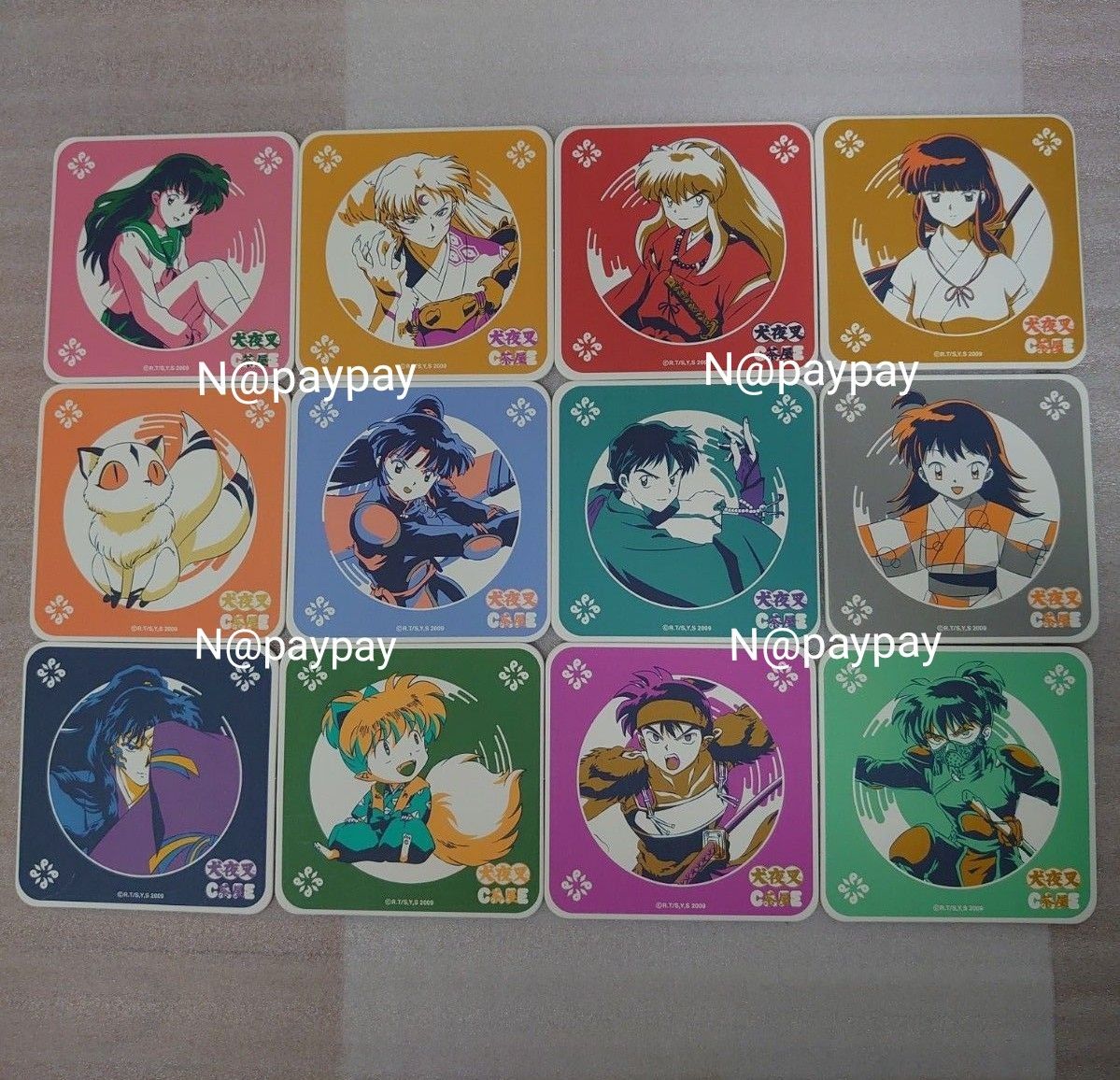 犬夜叉 くじメイト 楽天コレクション 缶バッジ 殺生丸 かごめ 七宝 8点