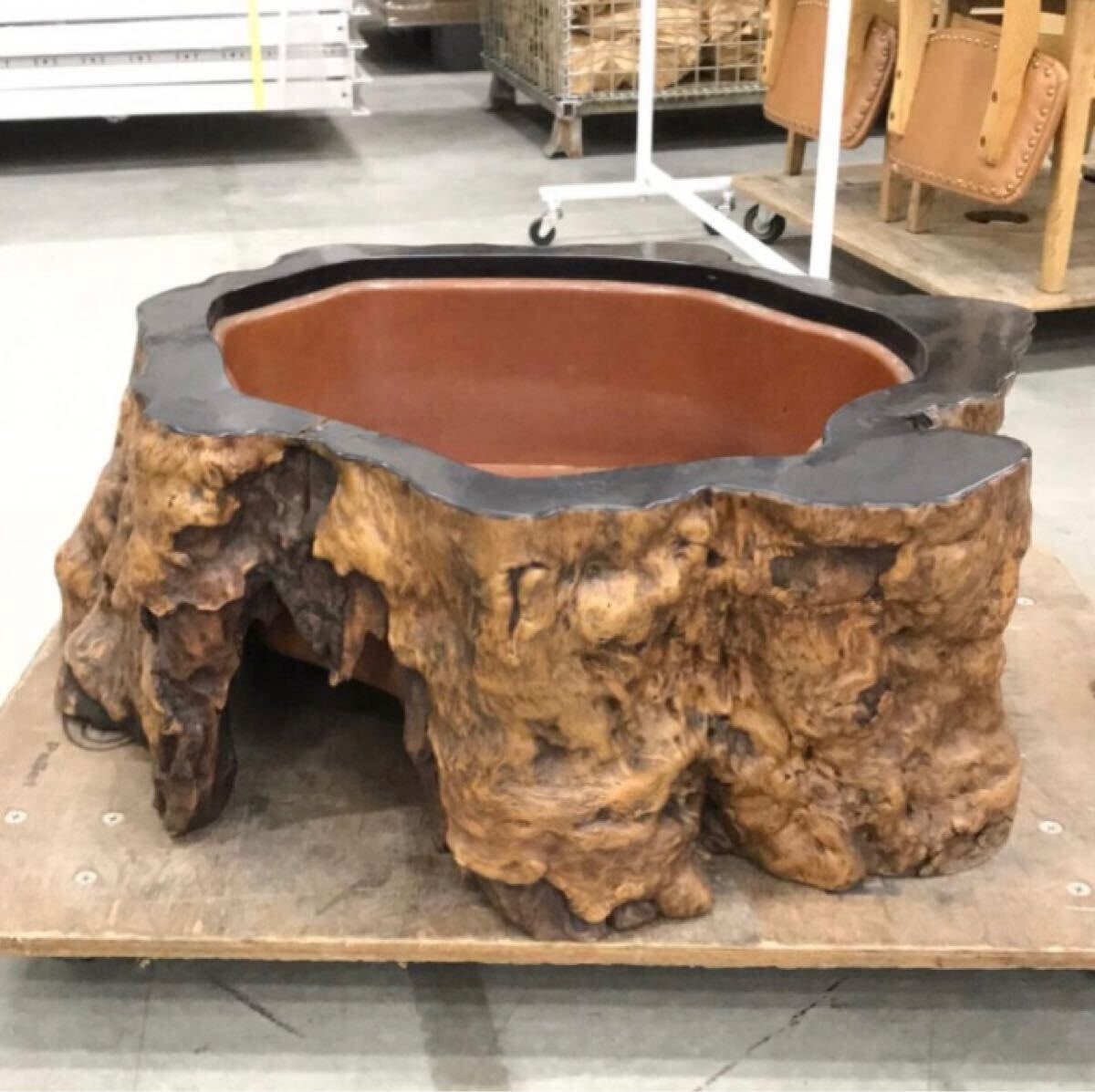 Yahoo!オークション -「切り株 火鉢」の落札相場・落札価格