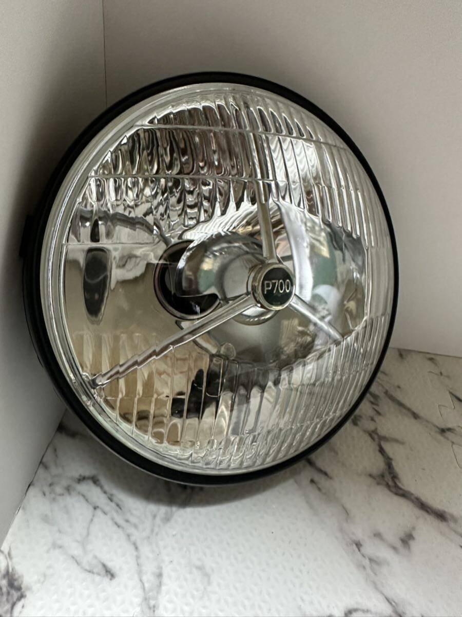 新品/未使用品180π用ルーカス/スリーポイントヘッドライト/検索SR400