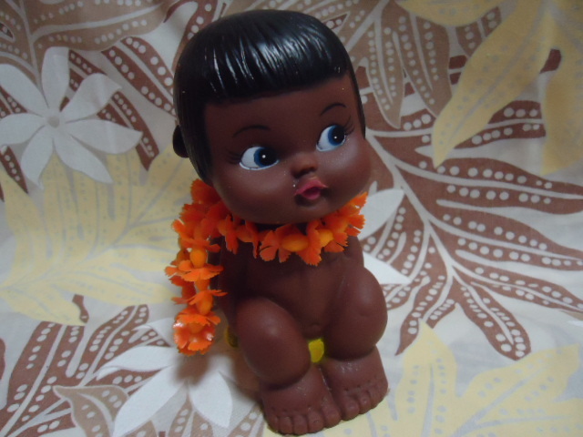 ビンテージ 人形 アンティーク ハワイアン アメリカ USA ソフビ