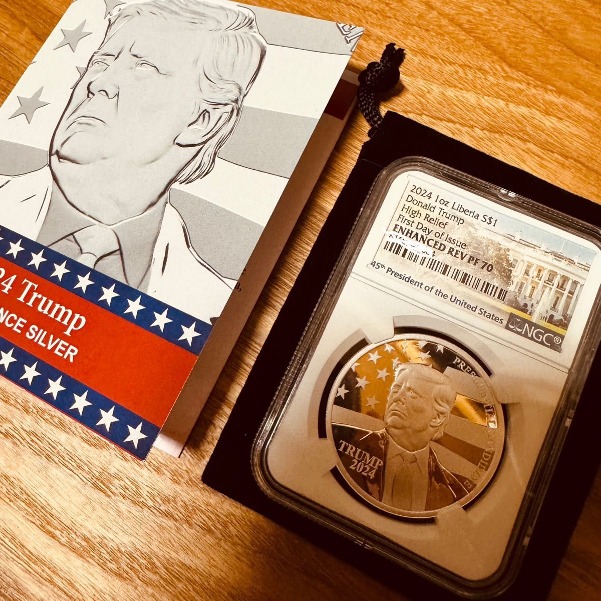 超レア 】トランプ大統領 1オンス プルーフ銀貨 ボックス入り3種セット
