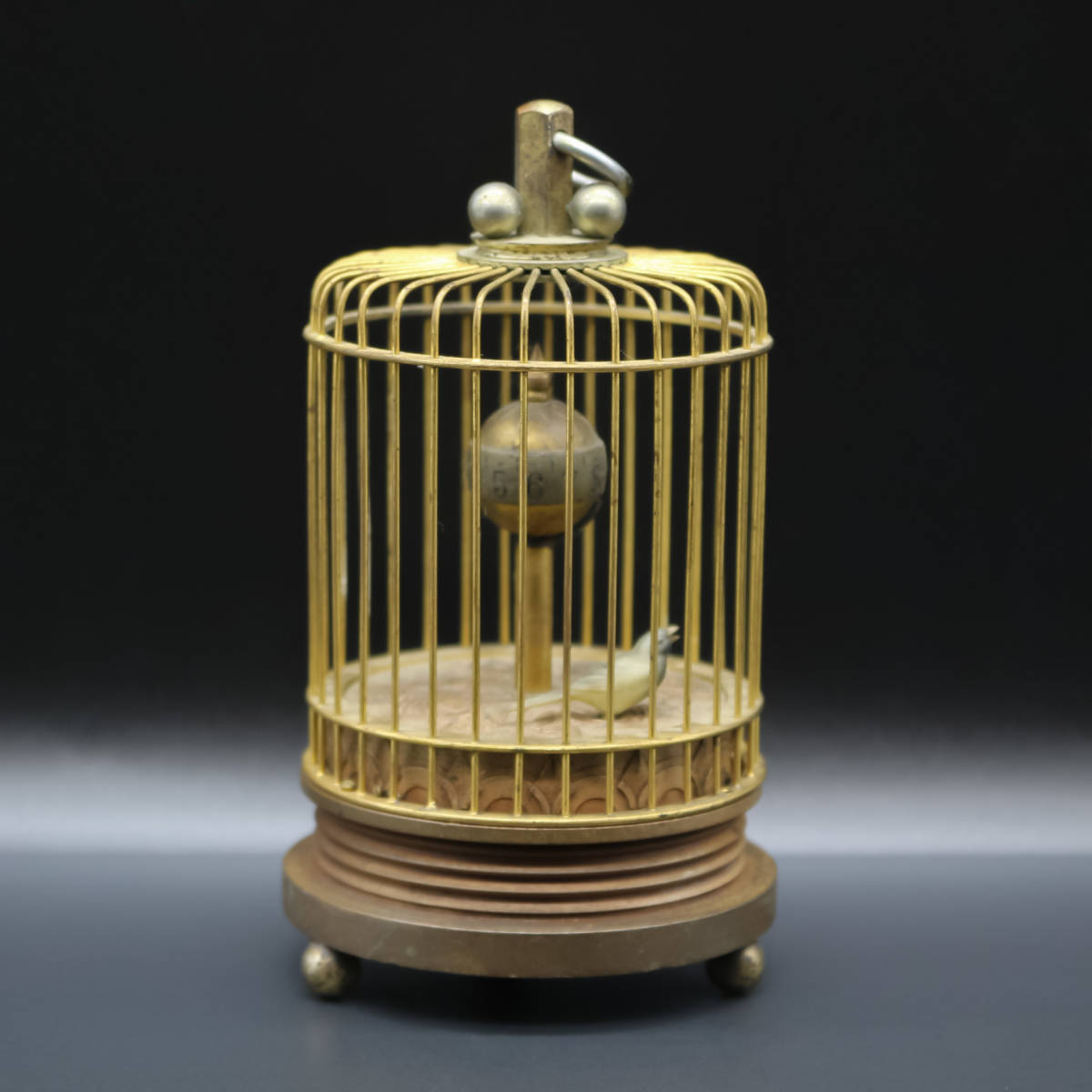 スイス製オルゴール鳥かご