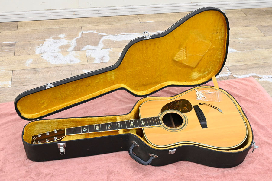 Three S W-300 アコースティックギター ハードケース付 初期ロゴ Three