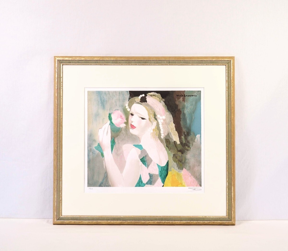 マリー・ローランサン「月桂冠をつけた少女」 76/275 25.3.8−3 マリー