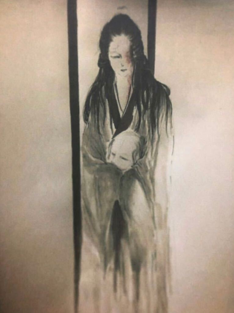 千手観音菩薩立像 洛西立願寺楊谷寺」極彩色木版画 1幅|仏画 仏教美術