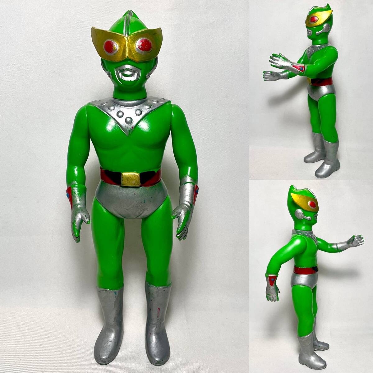 f*7様 蓄光版 サンダーマスク 27cm 無版権 パチ怪獣 サンダーマスク、無