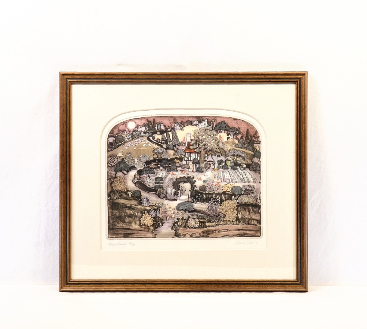 お値下げしました。グラハムクラーク銅版画 “牛さんのお帰り“ 【公式通販】