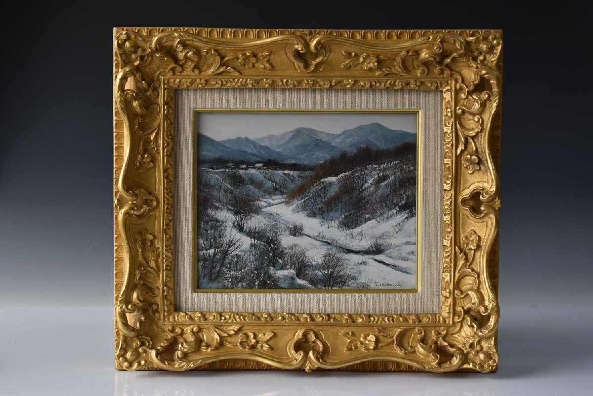 リアリズム バロック風景画 肉筆油彩画 直筆サイン リアリズム