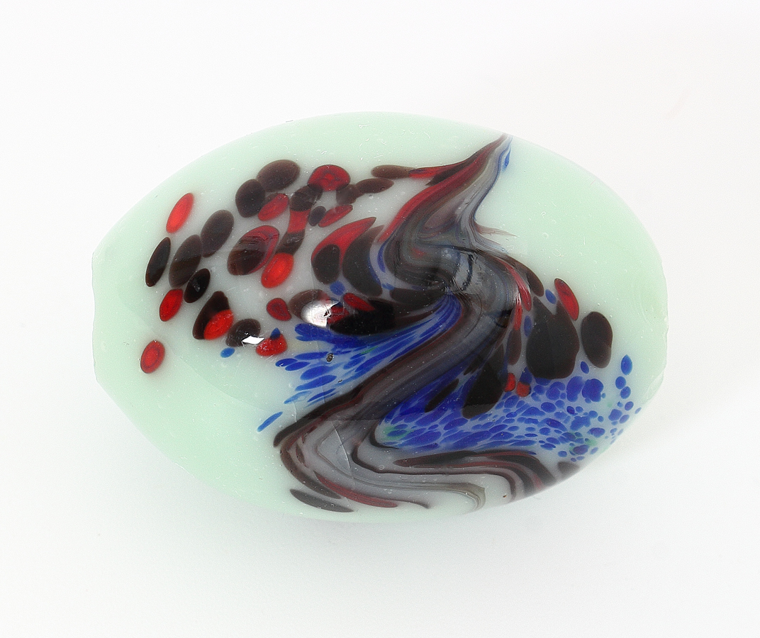 アイヌ玉 江戸ガラス トンボ玉 風鎮大玉 アイヌ玉 江戸玉 時代物 蜻蛉