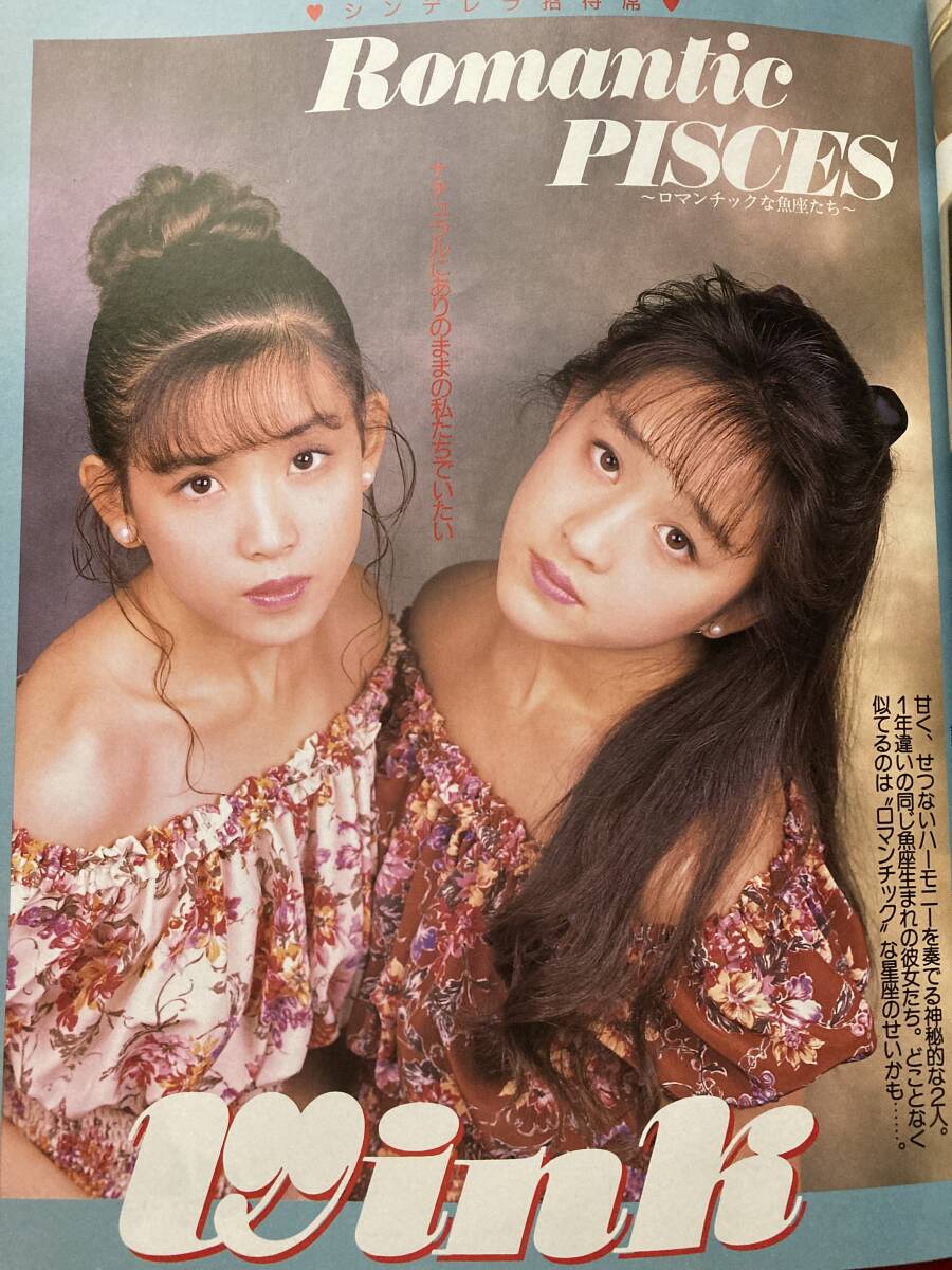 画像確認用出品】明星 ヘアカタログ 87冬号 1987 本田美奈子 渡辺満里奈