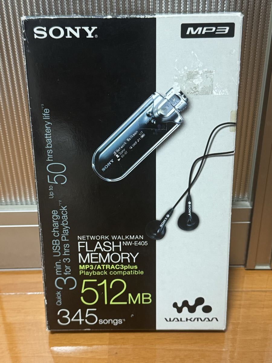 未使用【SONY】NW-E405 ブラック ポータブルオーディオプレーヤー SONY