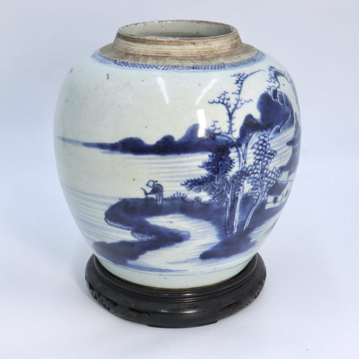 中国 清時代 哥釉壺 送料込み0807 中国 清時代 哥釉壺 送料込み0807