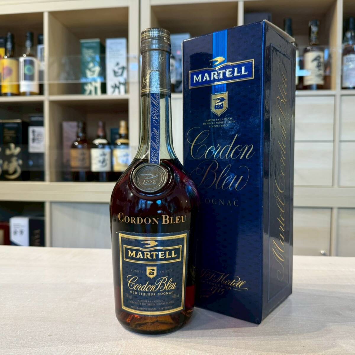 未開栓 Martell Cordon Bleu コニャック 箱入り 青ラベル 未開栓