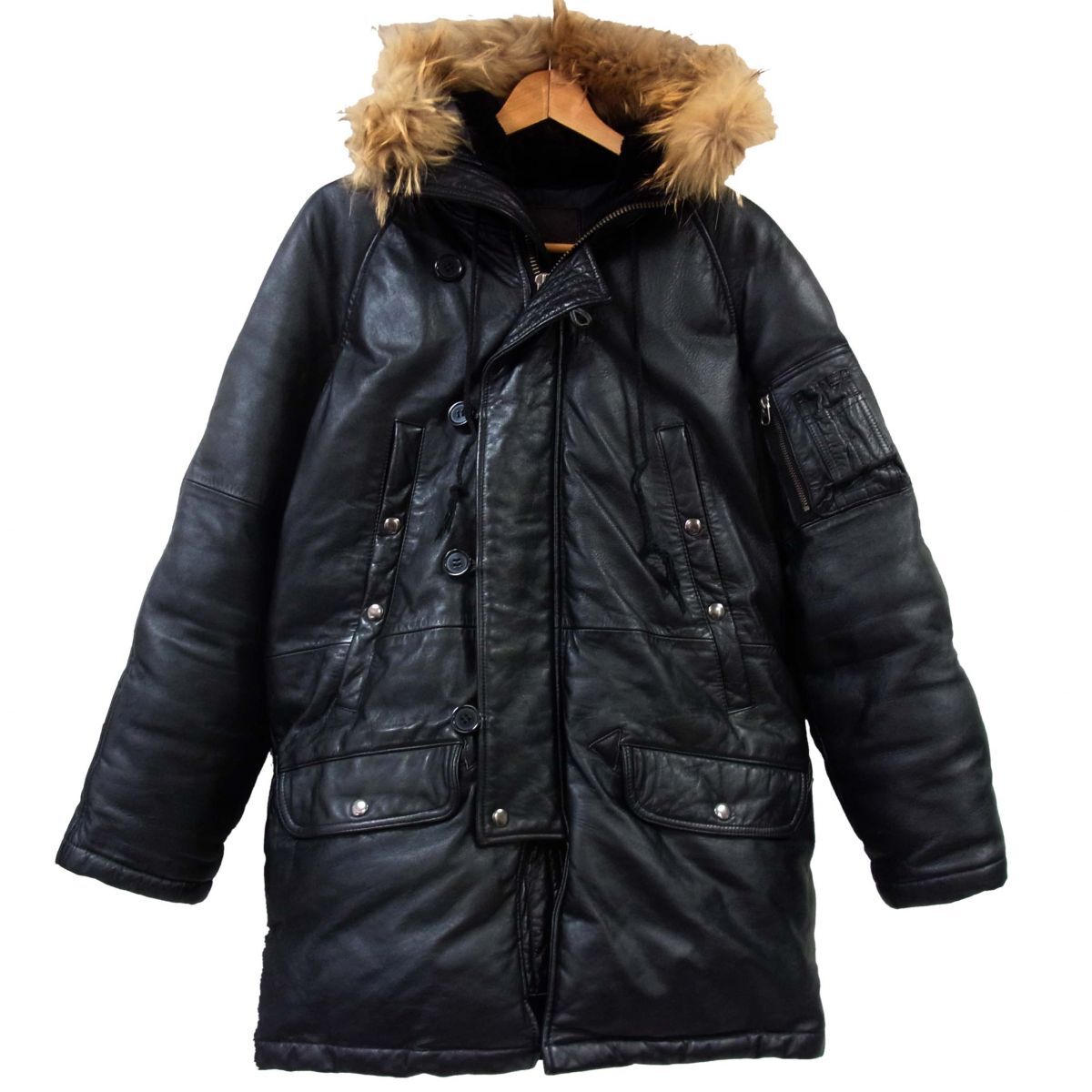 美品】リューグーレザーズ/ホースレザーダウンジャケット/馬革/2WAY