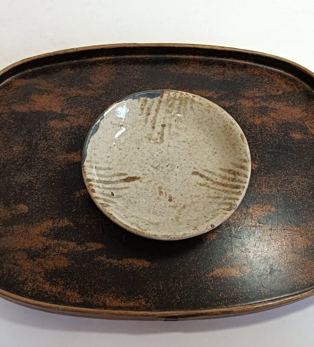 桃山時代 鉄絵アヤメ文絵志野小皿 金継ぎ 発掘品 Yahoo!オークション