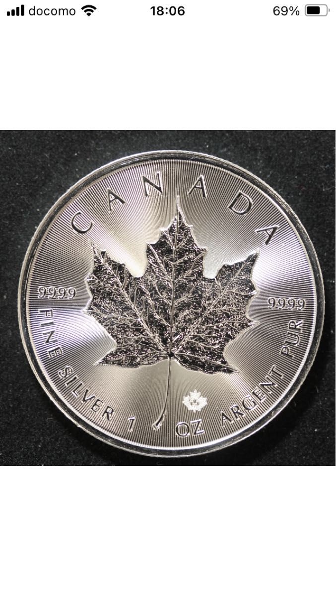 カナダ 9999純銀 1オンスコイン 5ドル 2011年 メープルリーフ銀貨