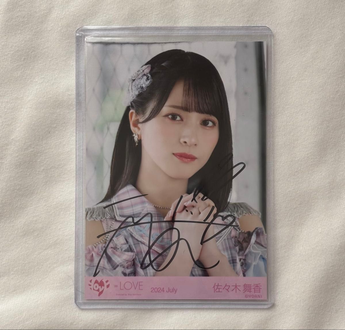 イコラブ 佐々木舞香 生写真 イコノイジョイ2024衣装 マジジョ 直筆