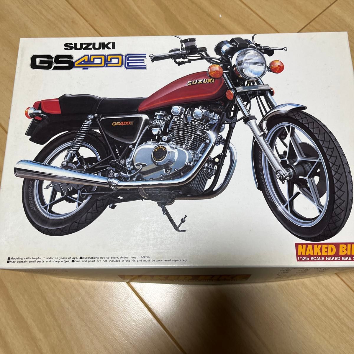 アオシマ 1/12 スズキ GSX400E II ザリ 改 族車仕様 プラモデル 完成品