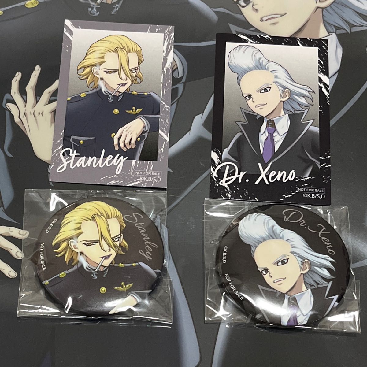 Dr stone まねきねこ スタンリー Dr ゼノ クリアカード 着物 月見 和装