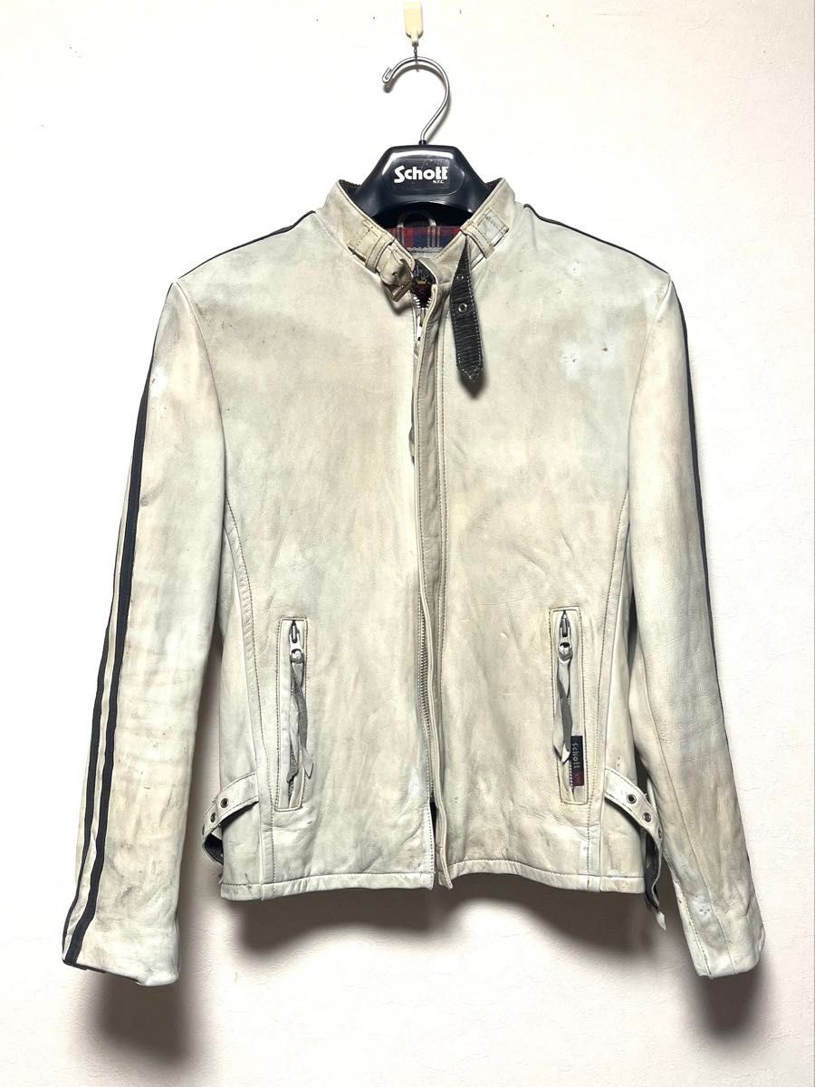 希少 激レア Schott ショット シングルライダースジャケット