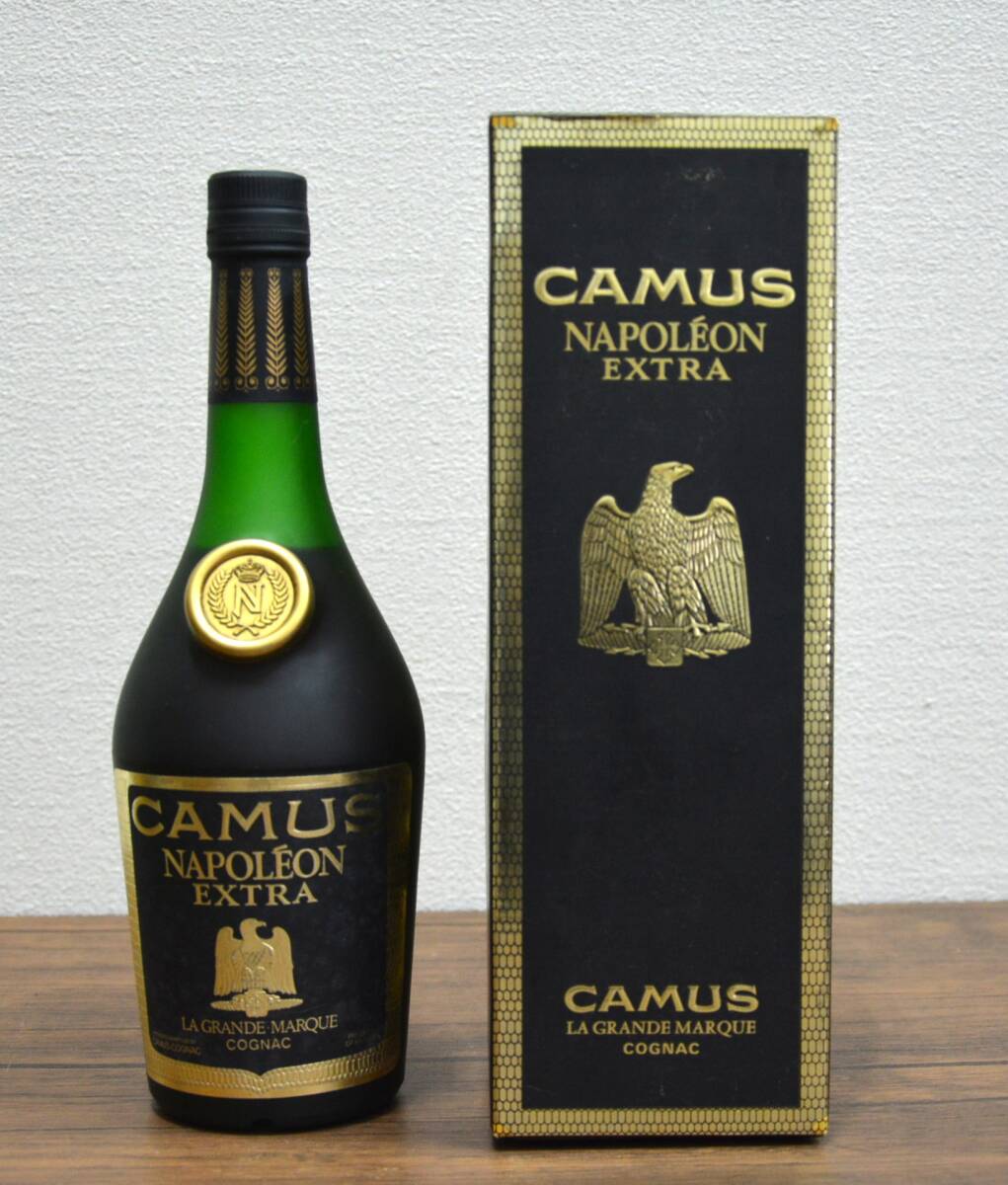 ➁未開封 CAMUS ナポレオン ブランデー 専用ボックス付き 替栓付き 古