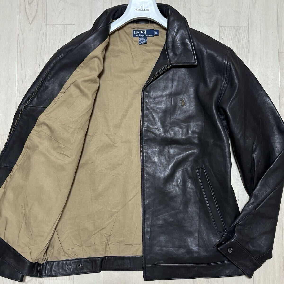 Yahoo!オークション -「ラルフローレン レザースイングトップ」の落札