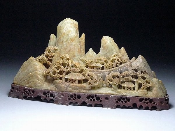 Yahoo!オークション -「楼閣山水」(彫刻、オブジェ) (美術品)の落札