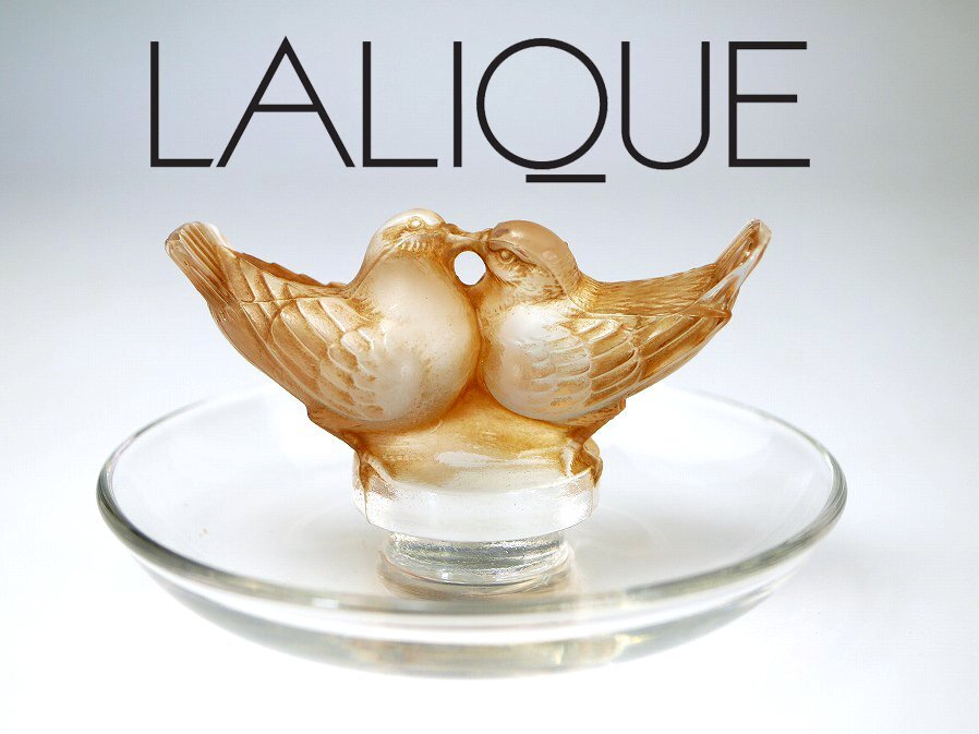 LALIQUE』クリスタルガラス・リングトレイ雀 Yahoo!オークション