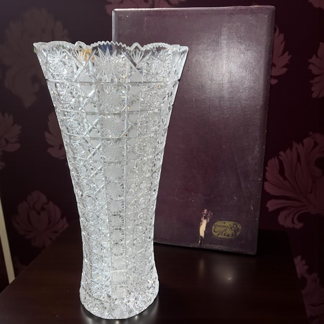 Yahoo!オークション -「ボヘミアクリスタル 花瓶」の落札相場・落札価格