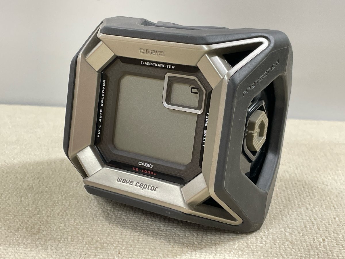 レア【新品・未使用】CASIO GQ-1000 電波時計 箱＆説明書付 レア【新品