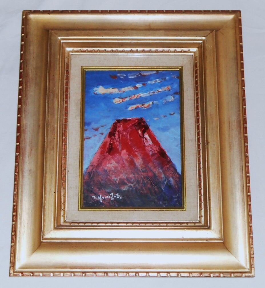 山崎修 「ラパナジル モンマルトル画」 油彩 F20 額装 在フランス実力