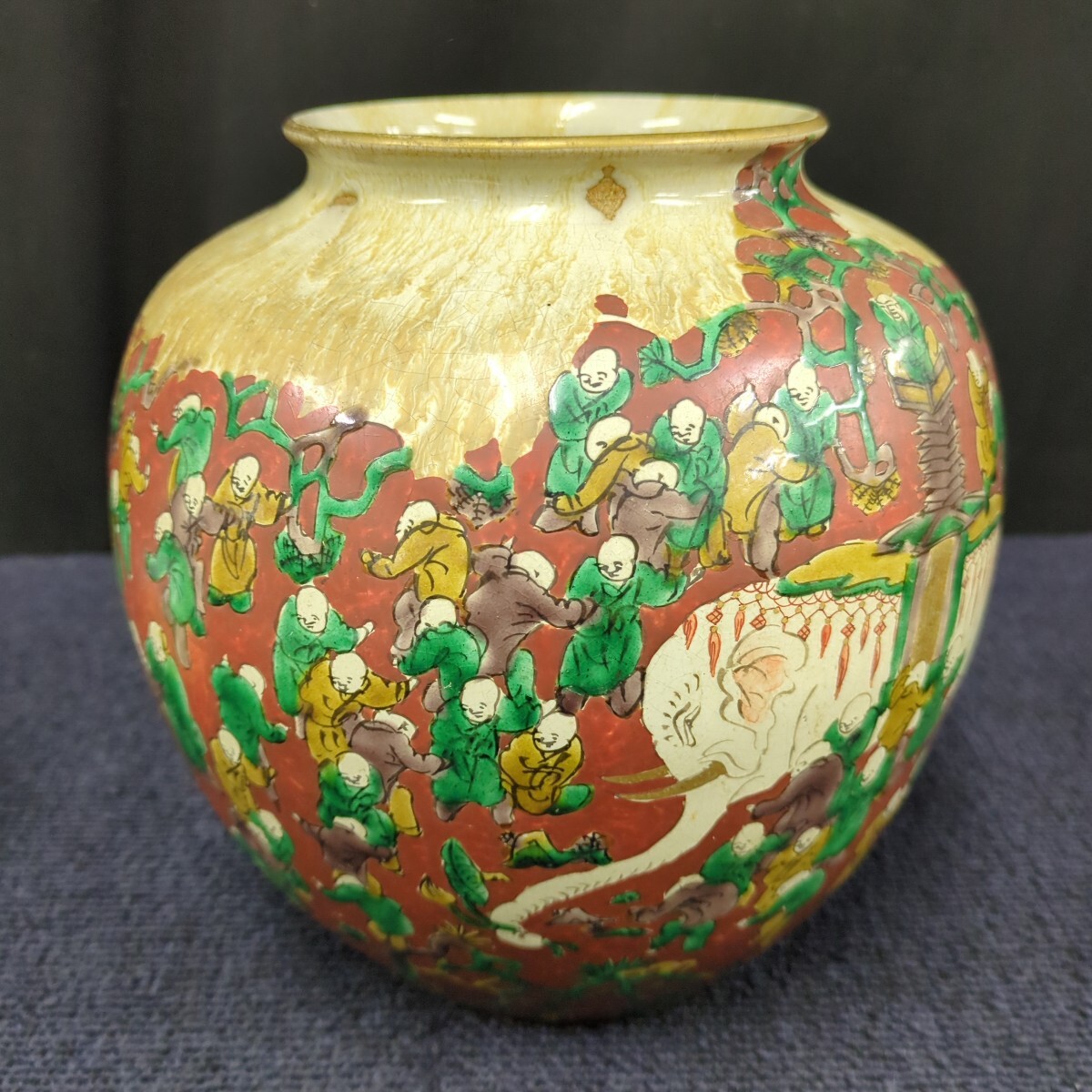 青木木米 花瓶 Yahoo!オークション -「青木木米」(花器、壷) (九谷)の