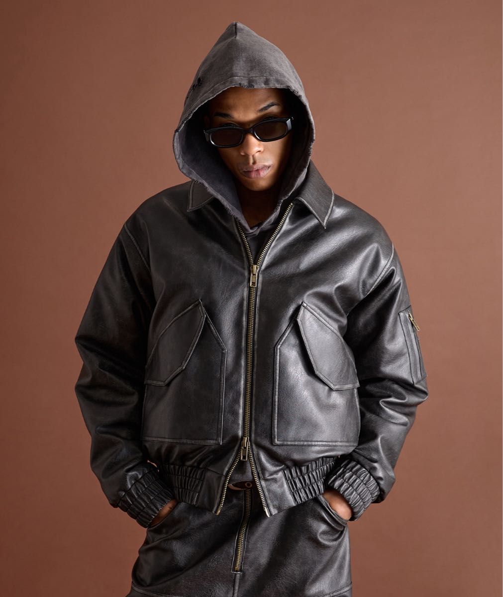 soerte ヴィンテージライク ミリタリージャケット ブラック サイズ2