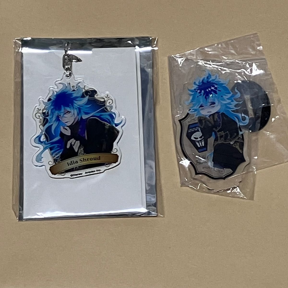 ナムコ限定 ツイステ スタンド付きアクリルプレート マレウス シルバー