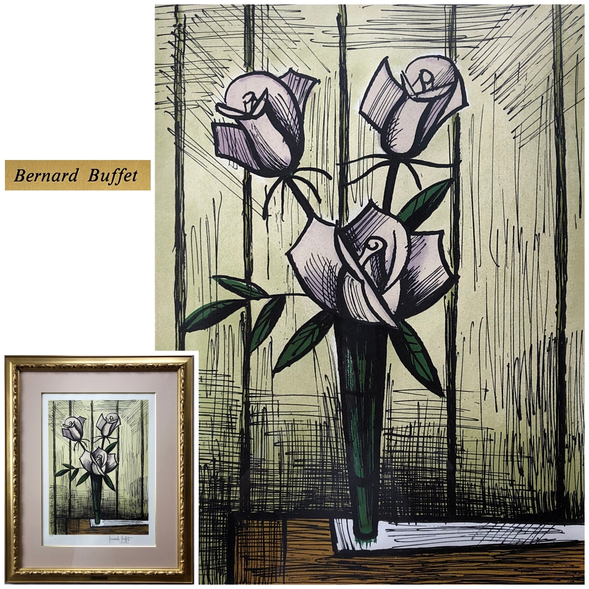 Yahoo!オークション -「ベルナールビュッフェ バラ」の落札相場・落札価格