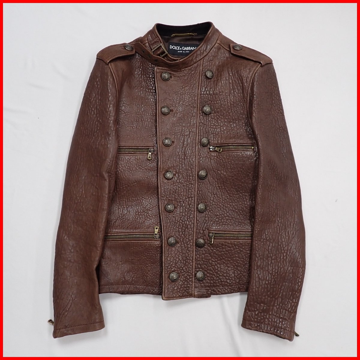 Yahoo!オークション -「ドルガバ レザー ジャケット」(ドルチェ