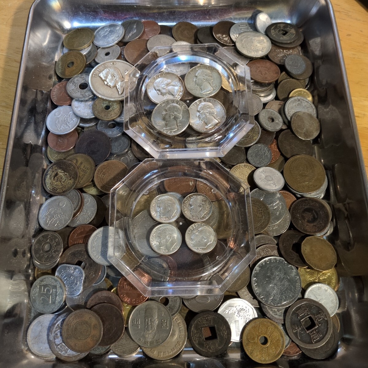 銀貨 古銭 硬貨 日本古銭 雑銭まとめ 2.0kg以上 銀貨 古銭 硬貨 日本