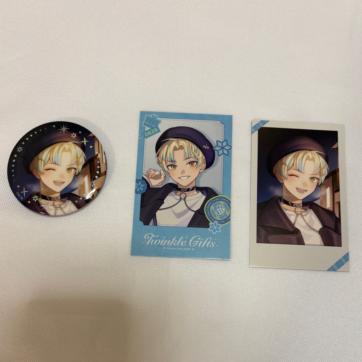 にじさんじ ウィンターデート 2025 箔押し缶バッジ Twinkle Gifts 渚