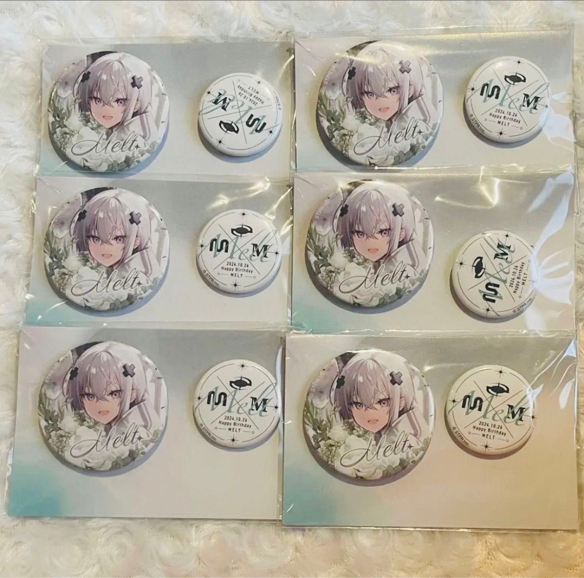 メルト・ダ・テンシくん Starry Spring 等身缶バッジ めておら メルト